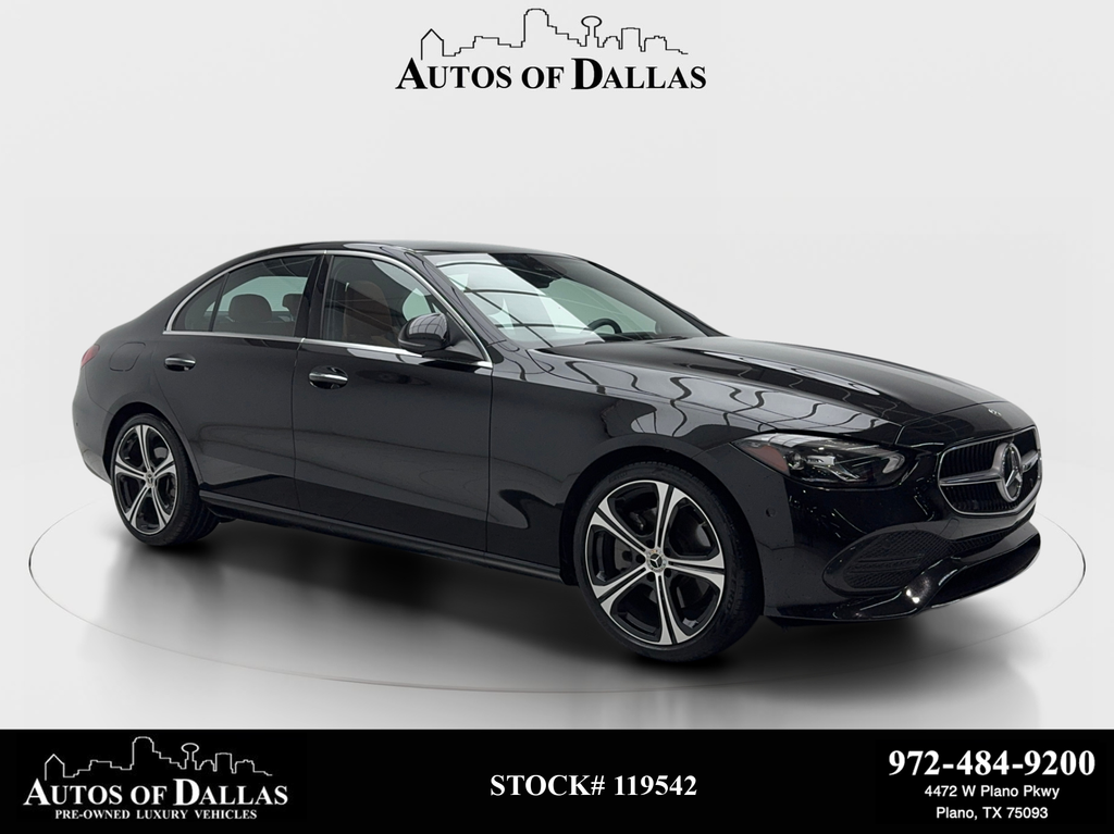 Black 2023 Mercedes-Benz C-Class C 300 RWD Sedan Rear-Wheel Drive 9-Speed Automatic
