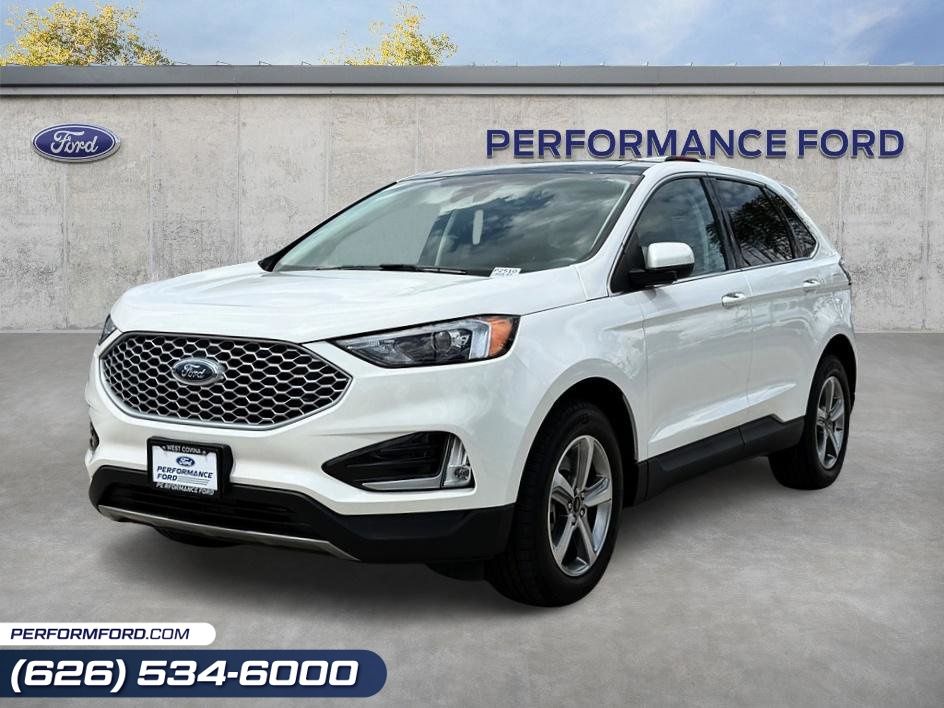 White Metallic 2023 Ford Edge SEL AWD SUV / Crossover All-Wheel Drive 8-Speed Automatic