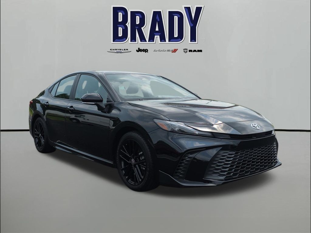 Midnight Black Metallic 2025 Toyota Camry Sedan Front-Wheel Drive Continuously Variable Transmission