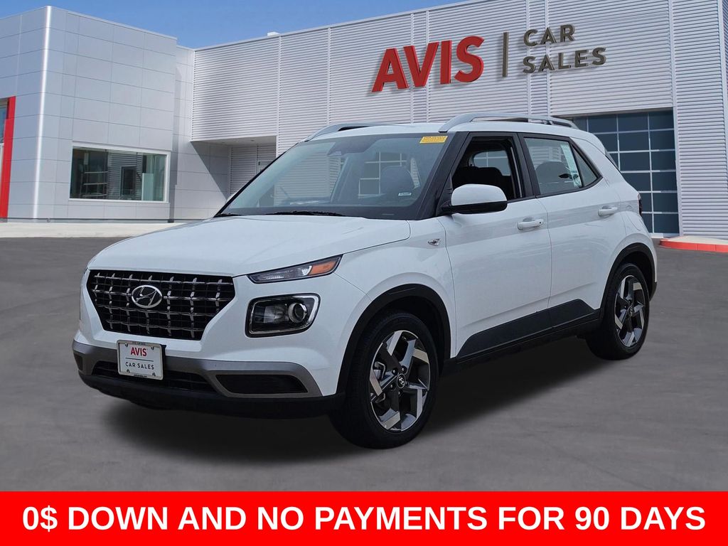 Lunar White 2025 Hyundai Venue SEL FWD SUV / Crossover Front-Wheel Drive Continuously Variable Transmission