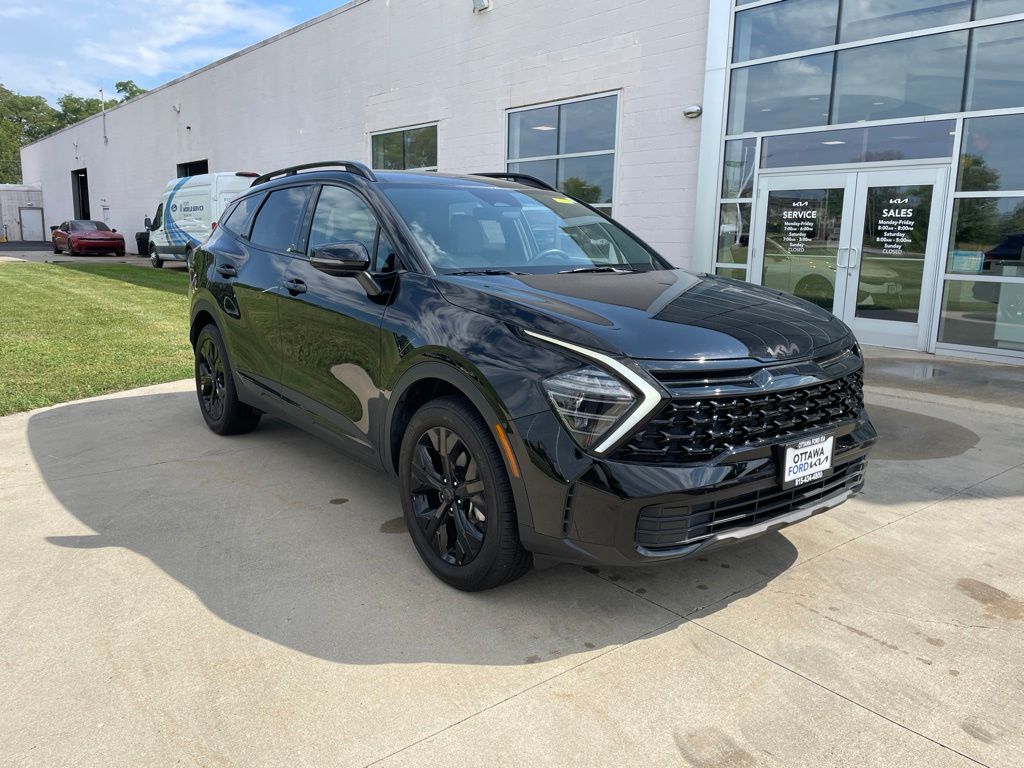 Ebony Black 2025 Kia Sportage SUV / Crossover All-Wheel Drive 8-Speed Automatic