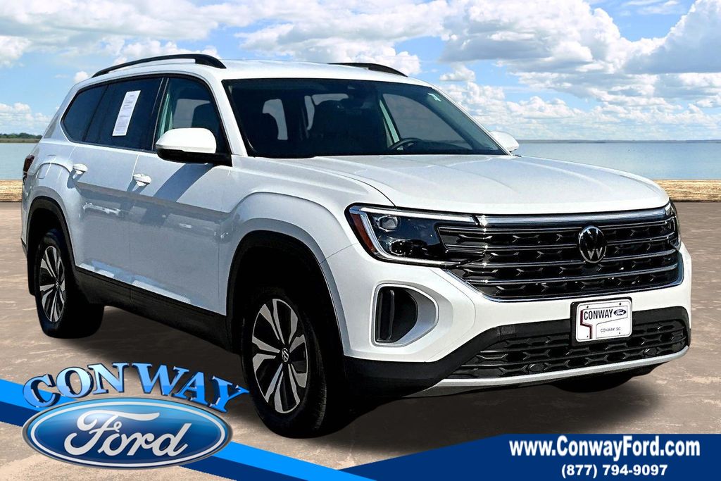 Opal White Pearl 2026 Volkswagen Atlas SUV / Crossover All-Wheel Drive 8-Speed Automatic
