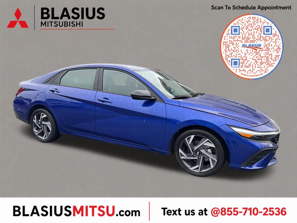 Intense Blue 2025 Hyundai Elantra Sedan Front-Wheel Drive Continuously Variable Transmission