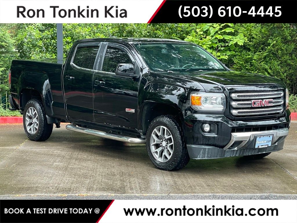 Onyx Black 2015 GMC Canyon Pickup Truck Four-Wheel Drive 6-Speed Automatic
