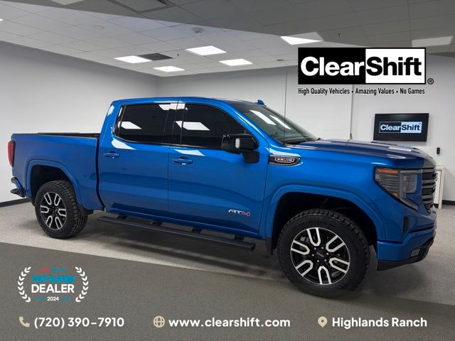 Dynamic Blue Metallic 2023 GMC Sierra 1500 Pickup Truck Four-Wheel Drive 10-Speed Automatic