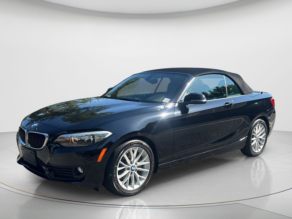 Jet Black 2015 BMW 2 Series Convertible All-Wheel Drive 8-Speed Automatic