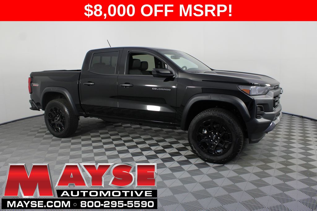 Black 2026 Chevrolet Colorado Pickup Truck Four-Wheel Drive 8-Speed Automatic