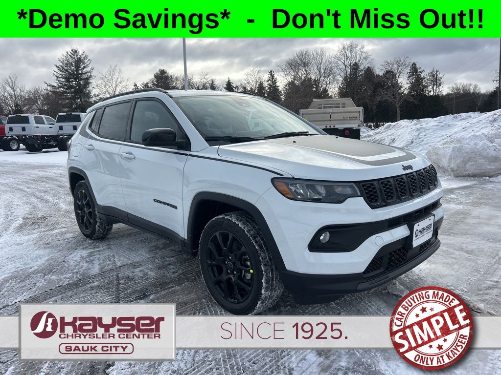Bright White Clearcoat 2026 Jeep Compass SUV / Crossover Four-Wheel Drive 8-Speed Automatic