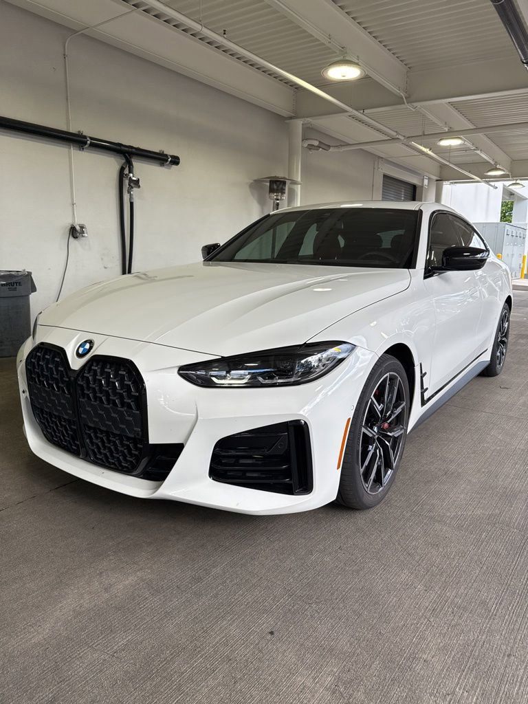 White 2024 BMW 4 Series 430i Gran Coupe RWD Coupe Rear-Wheel Drive 8-Speed Automatic