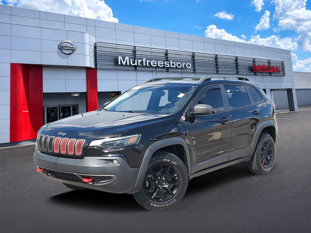 Diamond Black Crystal Pearlcoat 2021 Jeep Cherokee SUV / Crossover Four-Wheel Drive 9-Speed Automatic
