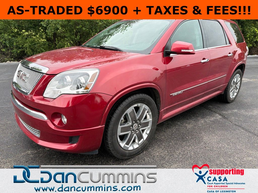 Crystal Red Tintcoat 2012 GMC Acadia SUV / Crossover All-Wheel Drive 6-Speed Automatic Overdrive