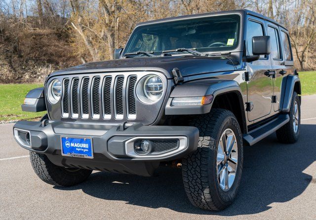 Gray (Granite Crystal Metallic Clearcoat) 2018 Jeep Wrangler Unlimited Sahara 4WD SUV / Crossover Four-Wheel Drive 6-Speed Manual