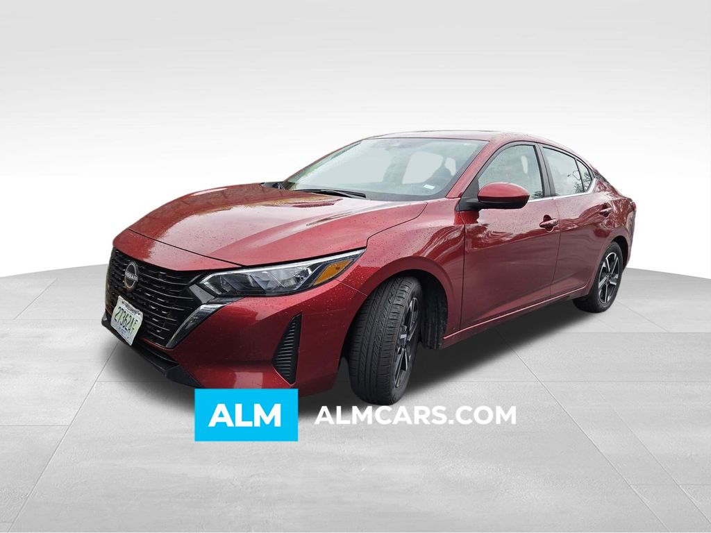 Red (Scarlet Ember Tintcoat) 2024 Nissan Sentra SV FWD Sedan Front-Wheel Drive Continuously Variable Transmission