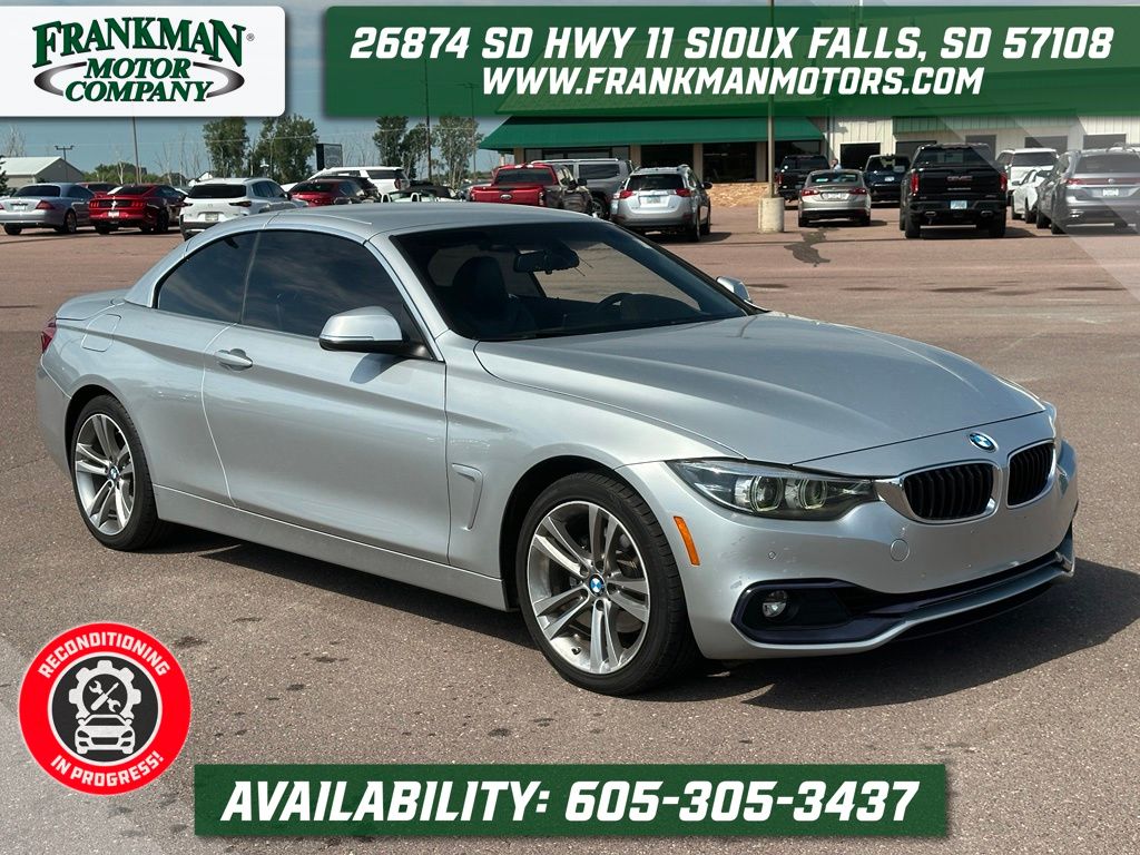 Glacier Silver Metallic 2018 BMW 4 Series Convertible All-Wheel Drive 8-Speed Automatic