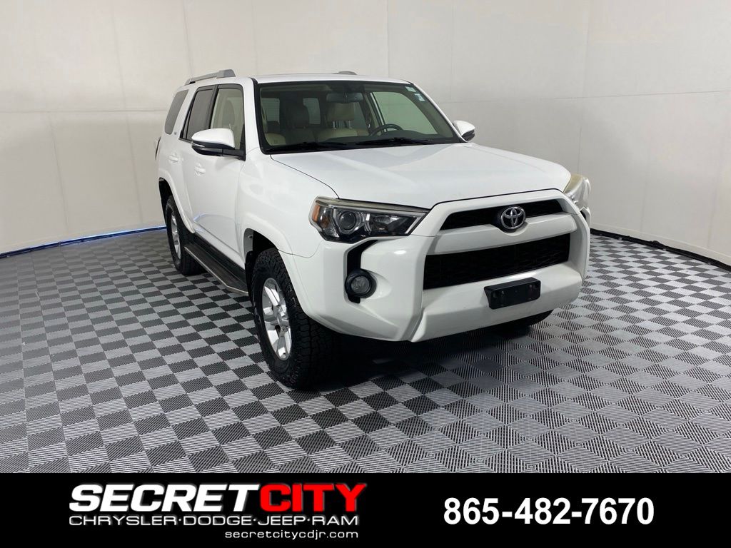 Super White 2015 Toyota 4Runner SUV / Crossover Four-Wheel Drive 5-Speed Automatic Overdrive