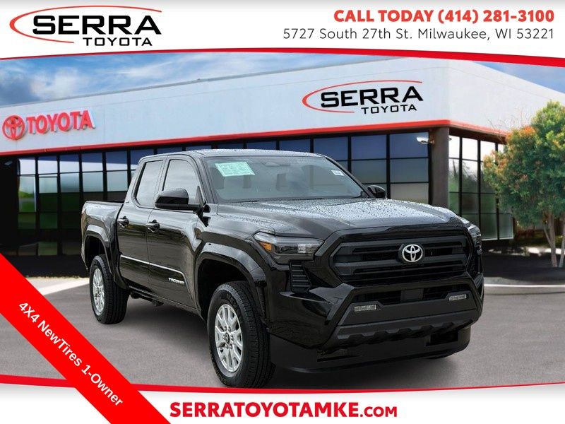 Black 2025 Toyota Tacoma Pickup Truck Four-Wheel Drive 8-Speed Automatic