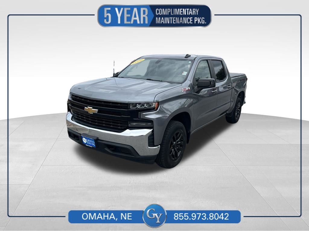 Gray (Satin Steel Metallic) 2020 Chevrolet Silverado 1500 Pickup Truck Four-Wheel Drive 8-Speed Automatic