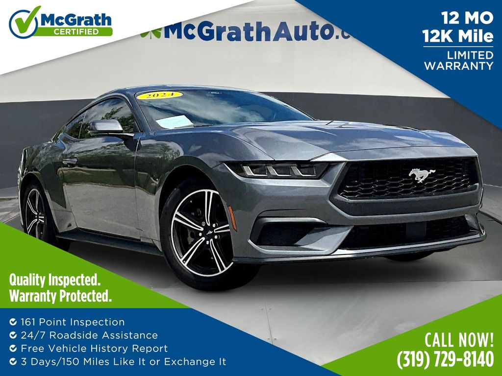 Gray Metallic 2024 Ford Mustang EcoBoost Fastback RWD Coupe Rear-Wheel Drive Automatic