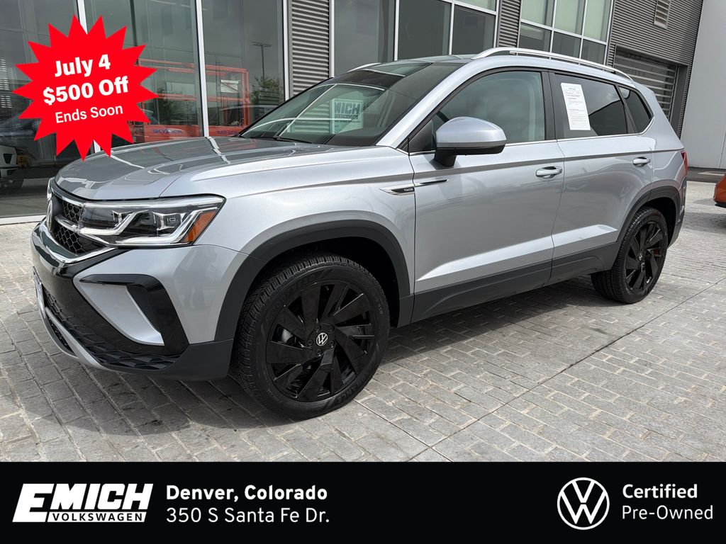 Pyrite Silver Metallic 2024 Volkswagen Taos SUV / Crossover All-Wheel Drive 7-Speed Dual Clutch