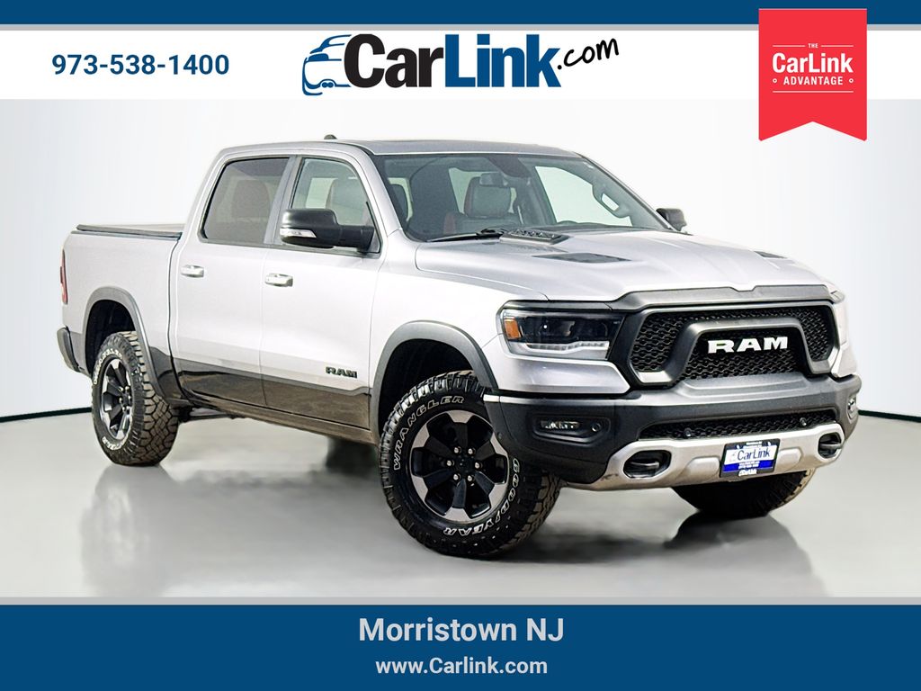 Billet Silver Metallic Clearcoat 2019 RAM 1500 Pickup Truck Four-Wheel Drive 8-Speed Automatic