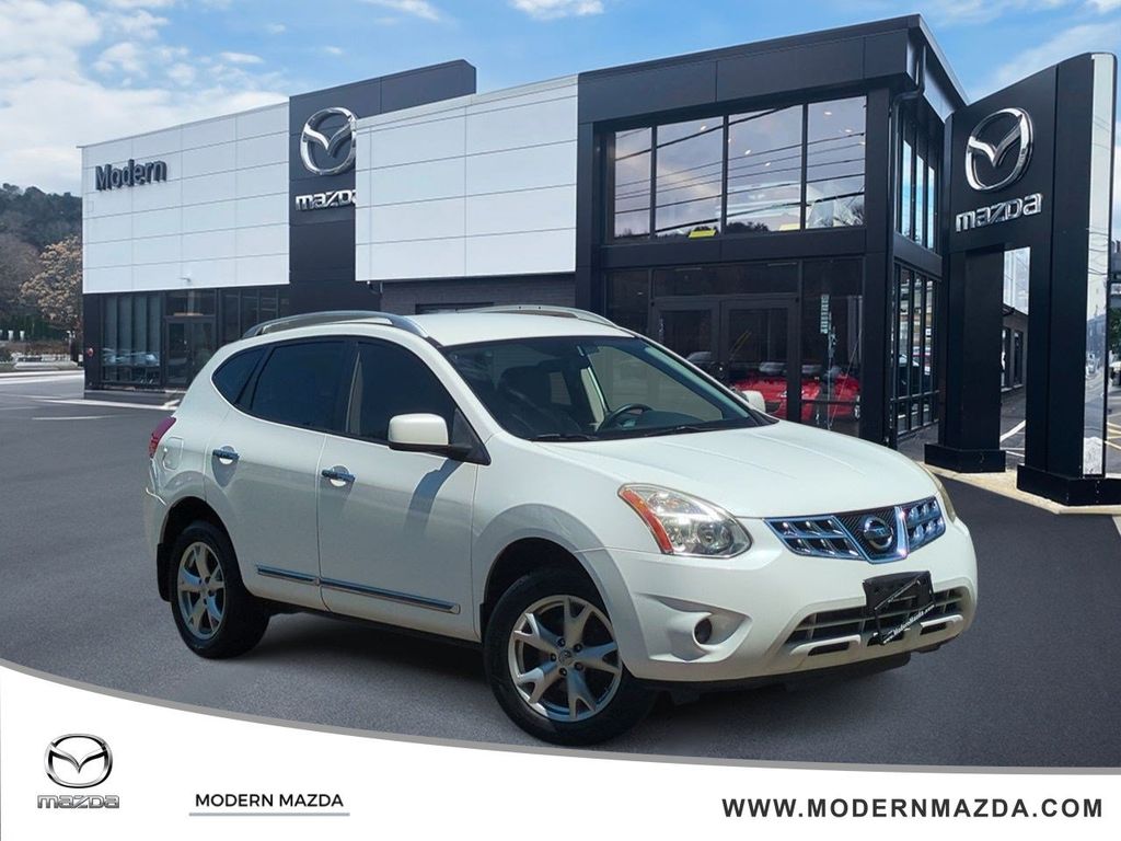 Pearl White 2011 Nissan Rogue SUV / Crossover All-Wheel Drive Continuously Variable Transmission