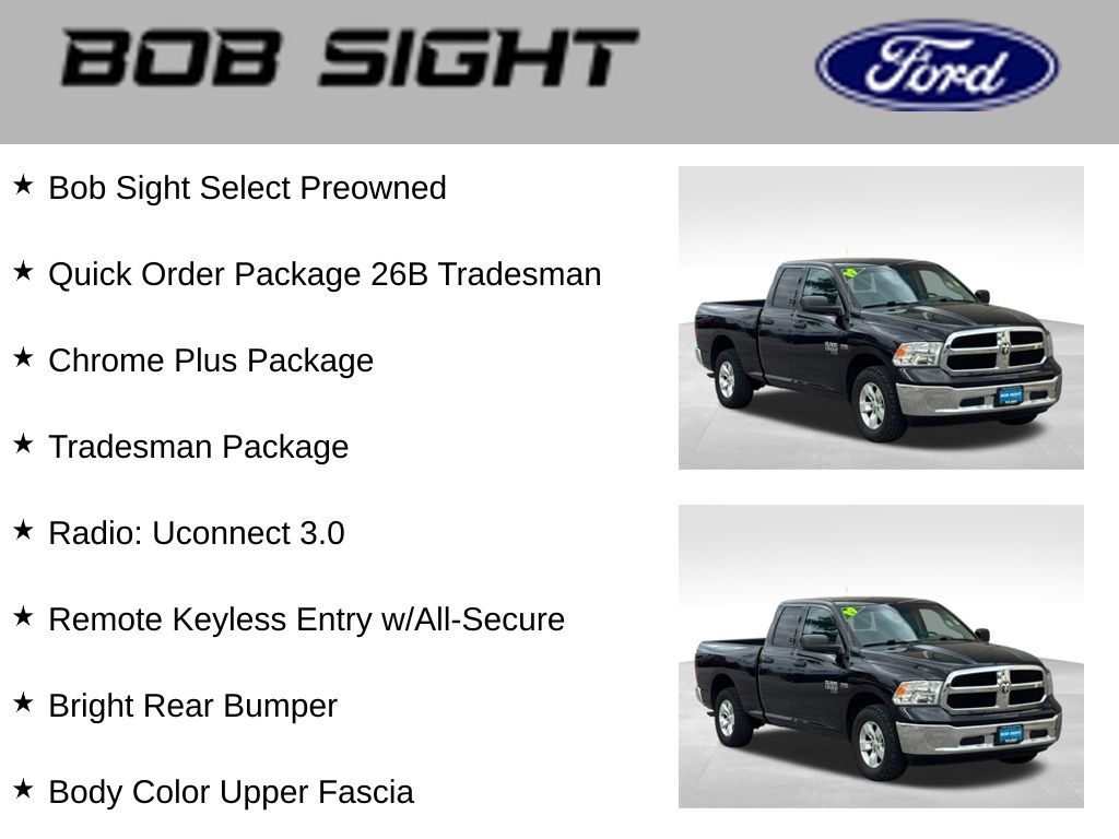 Used 2019 RAM Ram 1500 Classic Tradesman with VIN 1C6RR7FTXKS542003 for sale in Lee's Summit, MO