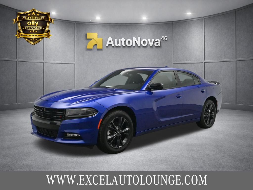 Indigo Blue 2022 Dodge Charger Sedan All-Wheel Drive 8-Speed Automatic