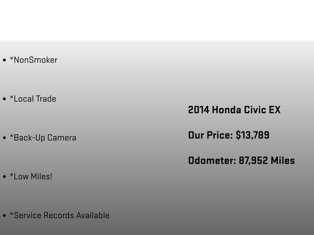 2014 Honda Civic EX Silver at Carlisle Cadillac Buick GMC
