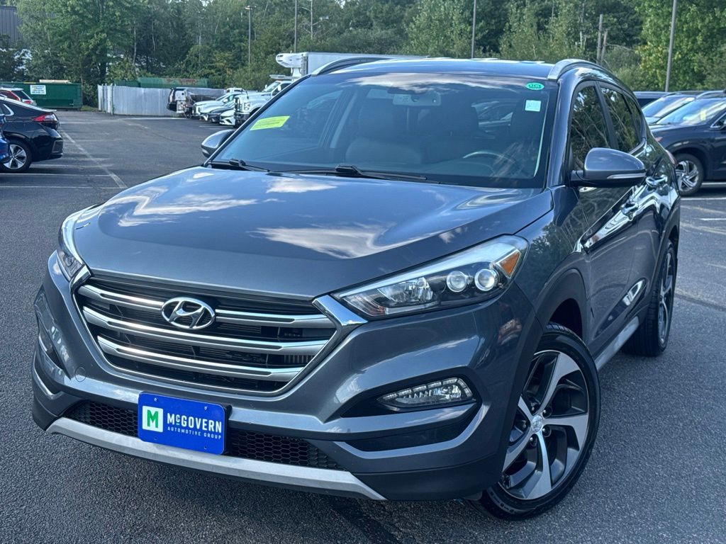 Coliseum Gray 2018 Hyundai Tucson SUV / Crossover All-Wheel Drive 7-Speed Automatic