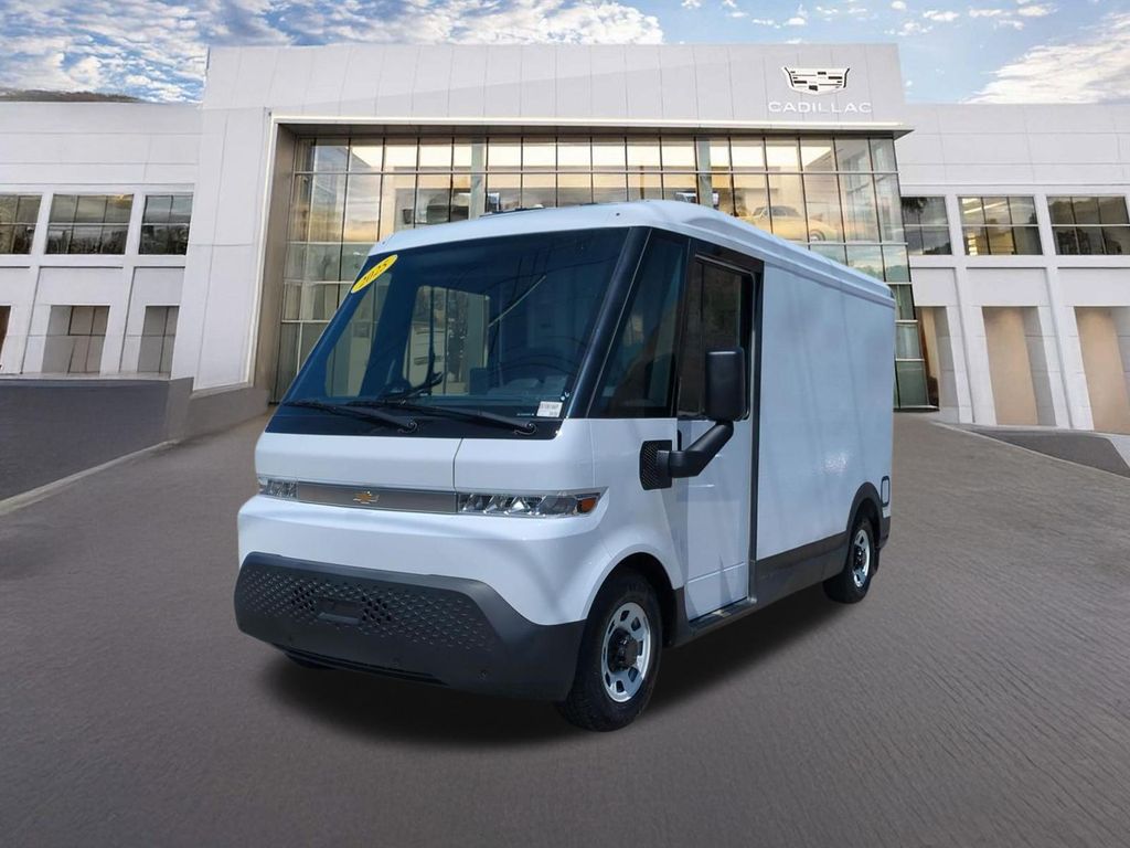 Oyster White 2025 Chevrolet BrightDrop   1-Speed Automatic