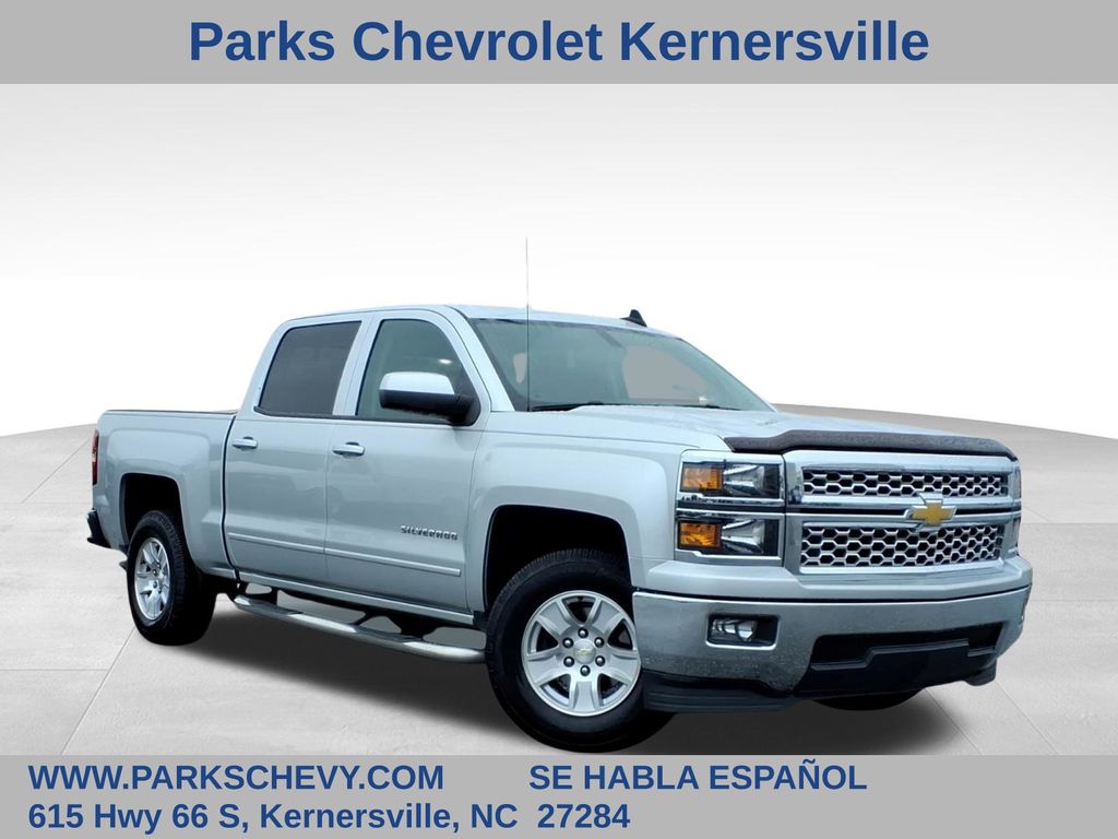 Silver Ice Metallic 2015 Chevrolet Silverado 1500 Pickup Truck 4X2 6-Speed Automatic Overdrive