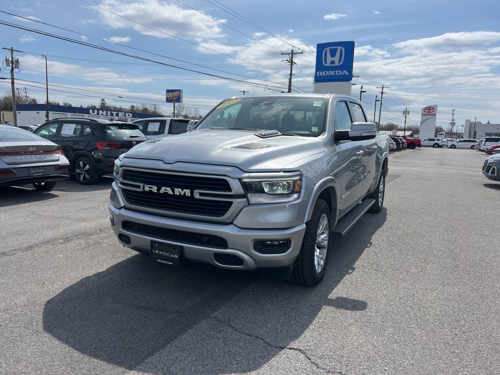 Billet Silver Metallic Clearcoat 2021 RAM 1500 Laramie Crew Cab 4WD Pickup Truck Four-Wheel Drive 8-Speed Automatic