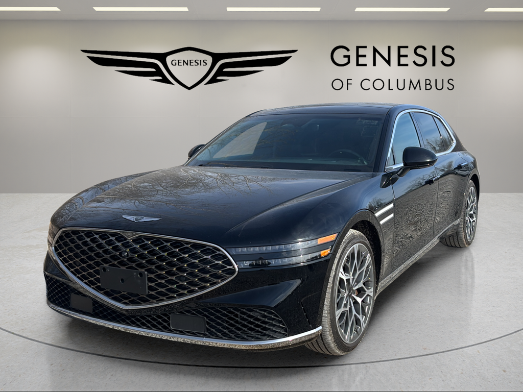 Maui Black 2023 Genesis G90 3.5T e-Supercharger AWD Sedan All-Wheel Drive 8-Speed Automatic