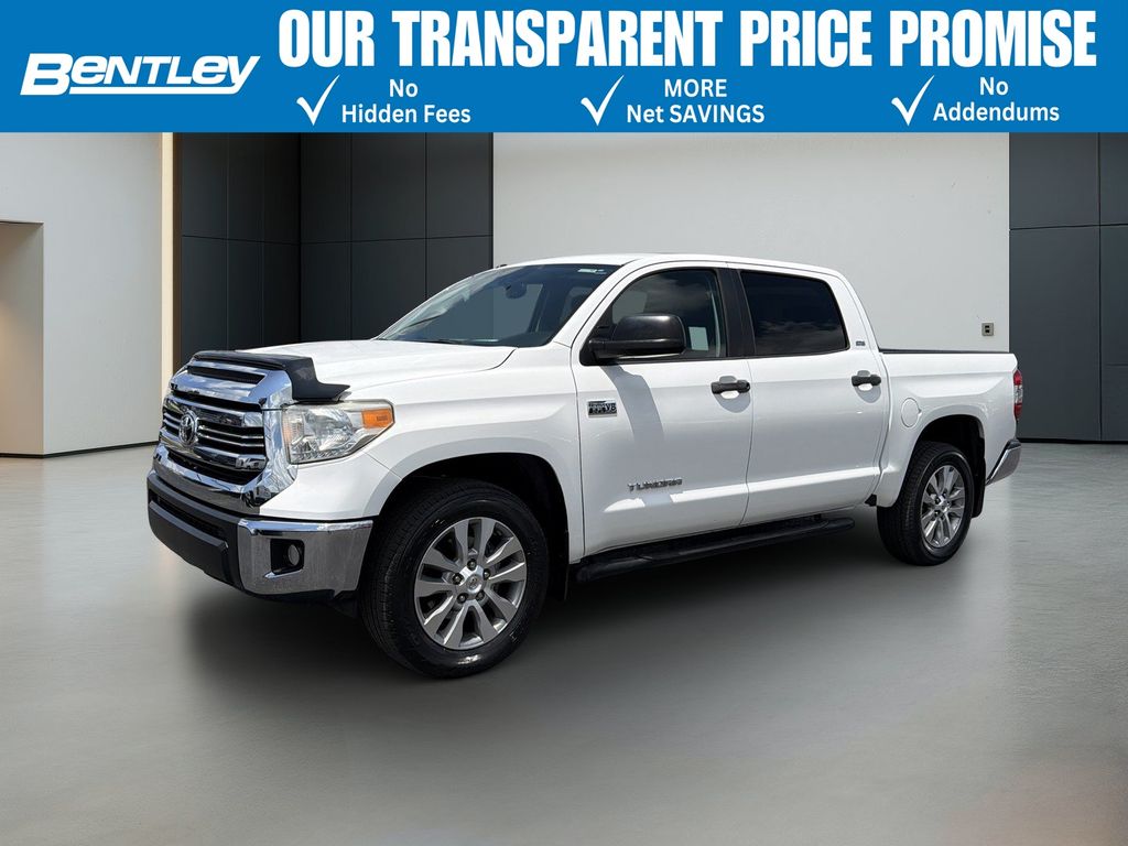 Super White 2017 Toyota Tundra Pickup Truck 4X2 6-Speed Automatic Overdrive