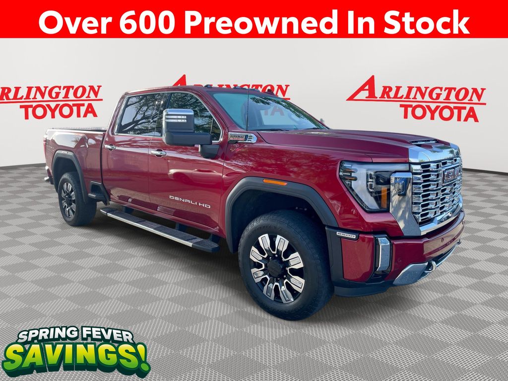 Volcanic Red 2024 GMC Sierra 2500HD Denali Crew Cab 4WD Pickup Truck Four-Wheel Drive Automatic