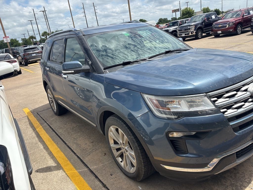 2019 Ford Explorer Limited Blue at Baytown Hyundai
