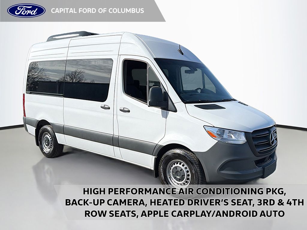 Arctic White 2024 Mercedes-Benz Sprinter 2500 144 Passenger Van RWD Van Rear-Wheel Drive 9-Speed Automatic