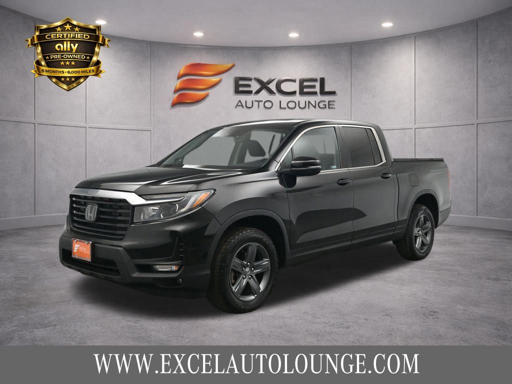 Black 2023 Honda Ridgeline RTL AWD Pickup Truck All-Wheel Drive 9-Speed Automatic