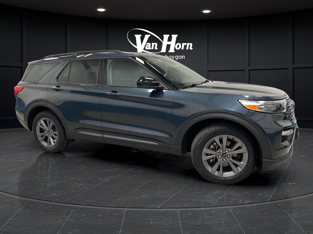 Stone Blue Metallic 2023 Ford Explorer SUV / Crossover All-Wheel Drive Automatic