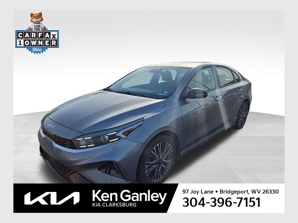 Steel Gray 2024 Kia Forte GT-Line FWD Sedan Front-Wheel Drive Continuously Variable Transmission