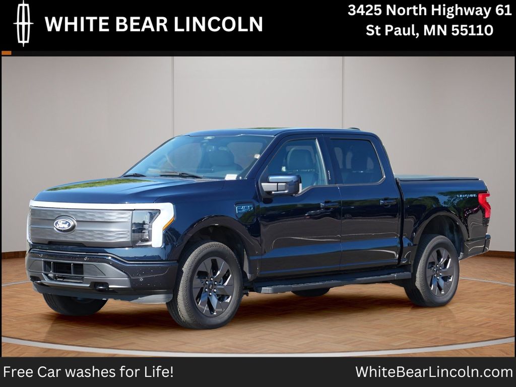 Blue Metallic 2025 Ford F-150 Lightning Pickup Truck All-Wheel Drive Automatic