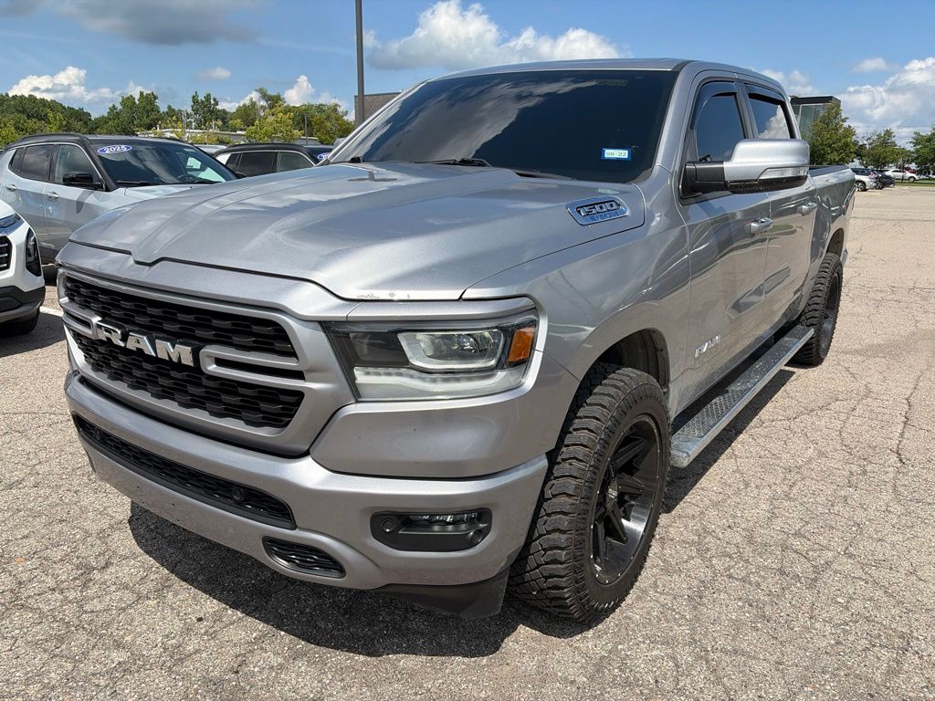 Billet Silver 2021 RAM 1500 Pickup Truck Four-Wheel Drive 8-Speed Automatic