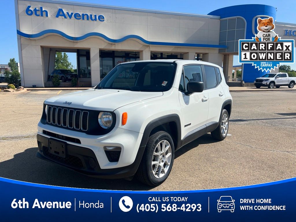 Alpine White Clearcoat 2023 Jeep Renegade SUV / Crossover Four-Wheel Drive 9-Speed Automatic