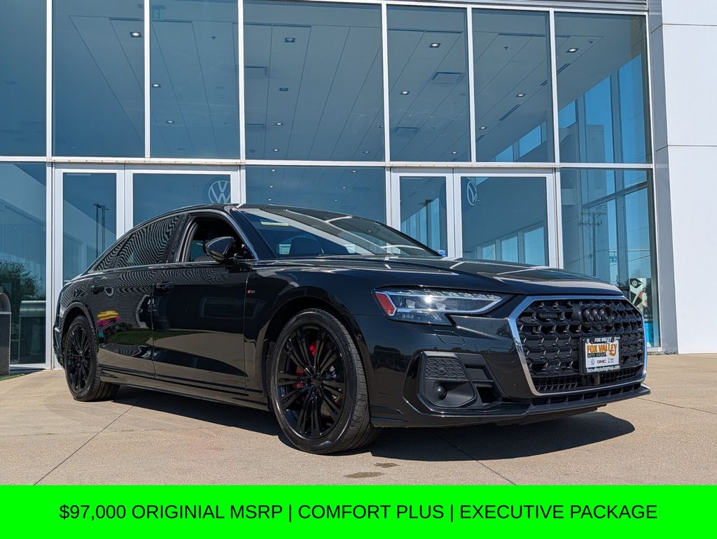 Vesuvius Gray Metallic 2023 Audi A8 Sedan All-Wheel Drive 8-Speed Automatic