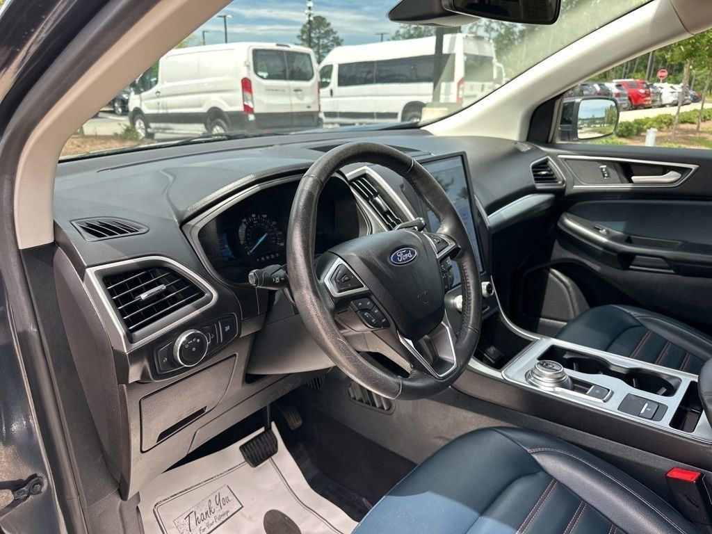 2022 Stone Blue Metallic Ford Edge SEL AWD SUV
