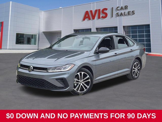 Platinum Gray Metallic 2025 Volkswagen Jetta Sedan Front-Wheel Drive 8-Speed Automatic