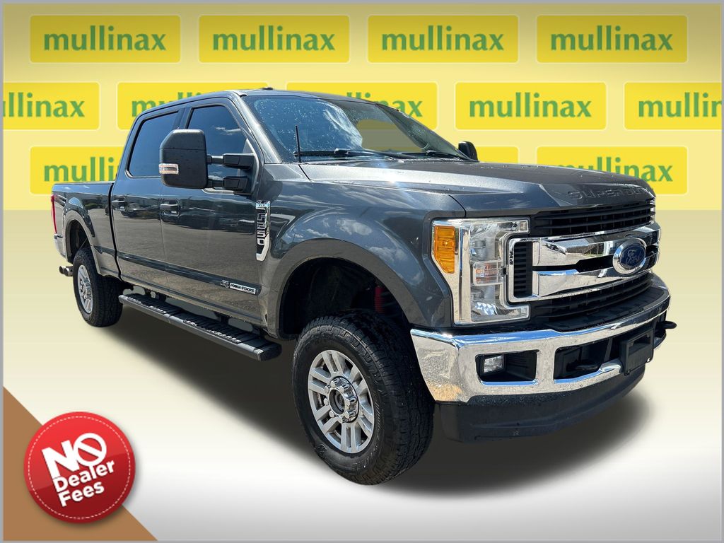 Gray (Magnetic) 2017 Ford F-250 Super Duty XLT Crew Cab 4WD Pickup Truck Four-Wheel Drive 6-Speed Automatic