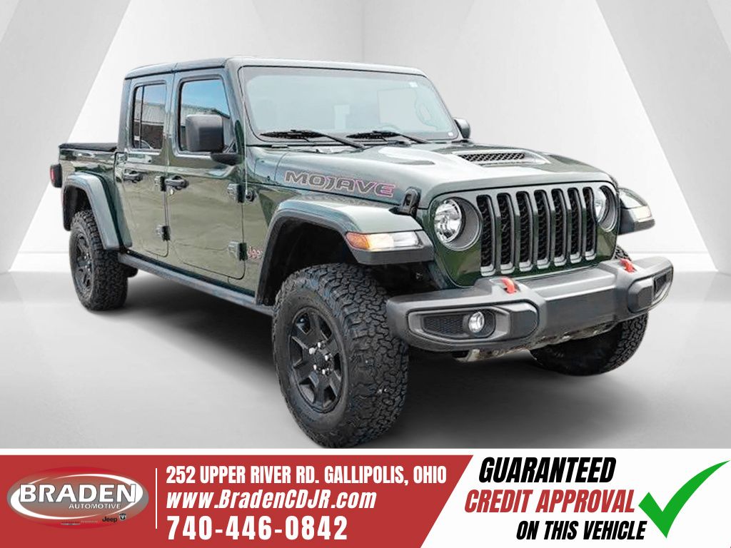 Sarge Green Clearcoat 2021 Jeep Gladiator Mojave Crew Cab 4WD Pickup Truck Four-Wheel Drive 8-Speed Automatic