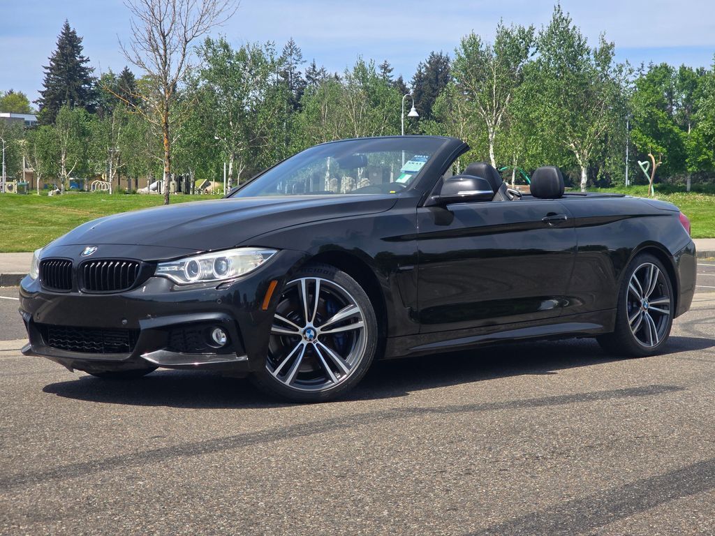 Black Sapphire Metallic 2015 BMW 4 Series Convertible Rear-Wheel Drive 8-Speed Automatic