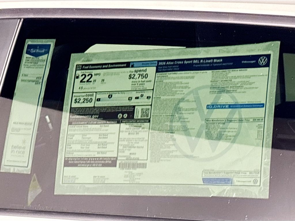 2026 Volkswagen Atlas Cross Sport 2.0T SEL R-Line Black